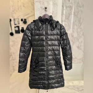 Moncler Shiny Puffer With Hood Jacket Size 0